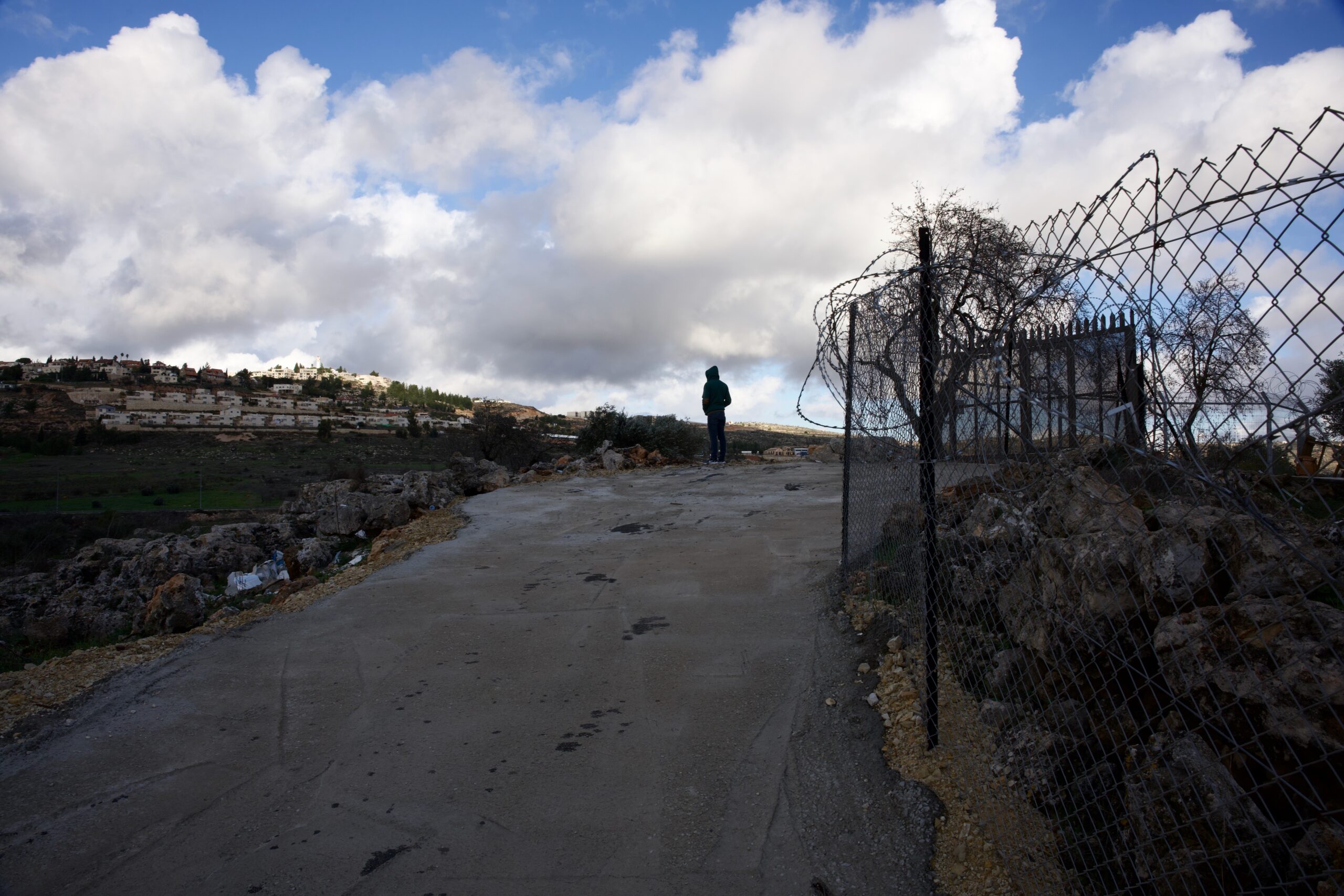 Facing Israeli settlements, Turmus Aya, Palestine, Winter 2024